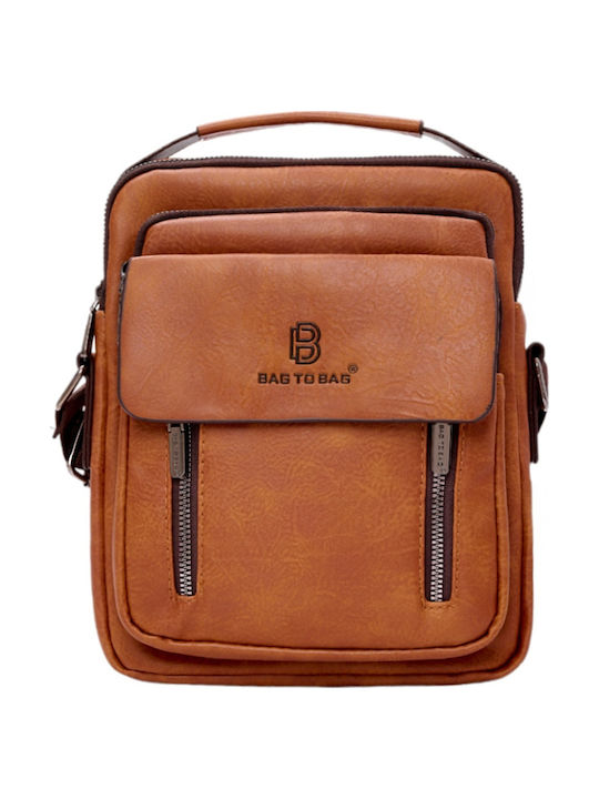 Herren Schulter / Crossbody Tasche Braun