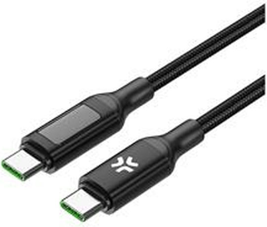 Celly USB 2.0 Kabel USB-C männlich - USB-C 100W Schwarz 2m (USBCMICRO)