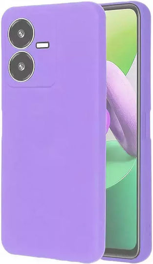 Soft Back Cover Σιλικόνης Λιλά (VIVO Y22, VIVO Y22s)