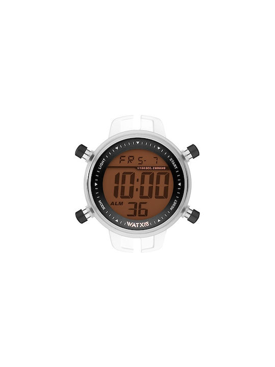 WATX & CO Ψηφιακό Ρολόι με Καουτσούκ Λουράκι