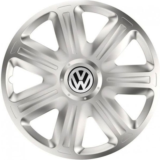 Versaco Set Capace de Roți Auto Comfort 14" Compatibilitate VW 4 Bucăți Argintii
