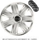 Versaco Auto Radkappen Set Comfort mit Marke Opel 4Stück 13" Silber