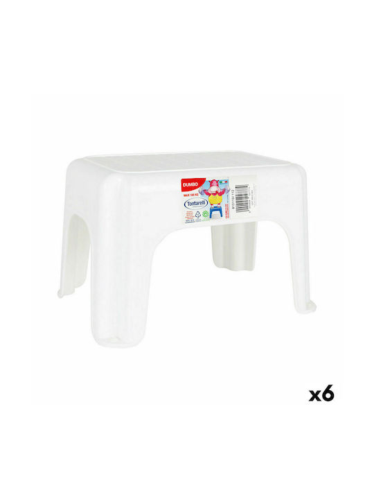 Stool Outdoor White 6pcs 29x21x18cm