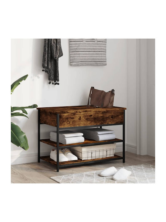 Wooden Shoe Organizer Brown 70x42.5x50cm