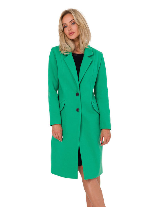 MOE Women's Midi Coat GREEN MOE758