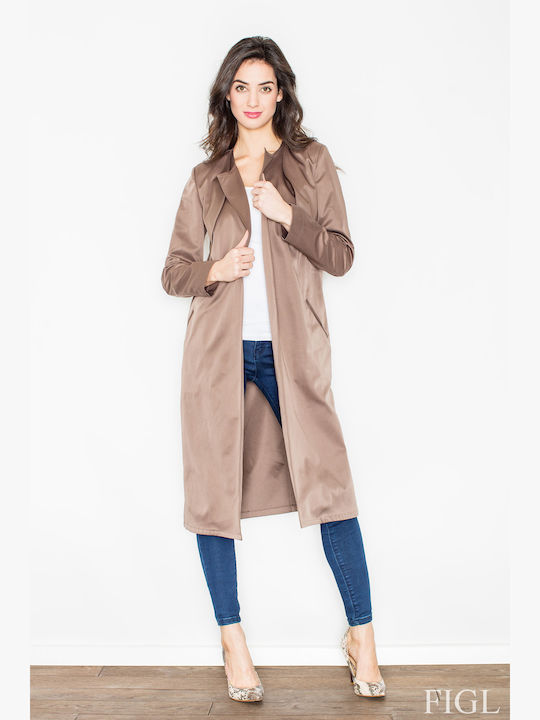 Figl Women's Long Coat Beige (Beige)