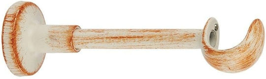 Zogometal Curtain rail base Wall made of Metal Beige 1pcs