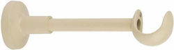 Zogometal Βάση Κουρτινόξυλου Τοίχου από Μέταλλο Ροζ