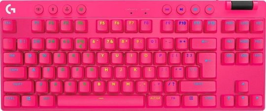 Logitech Pro X TKL Wireless Gaming Mechanical Keyboard Tenkeyless with RGB lighting (English US) Pink