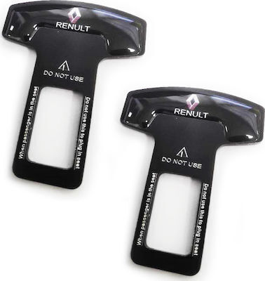 Seat Belt Buckle Alarm Stopper with Renault Logo