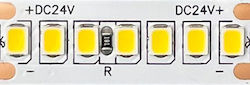 Aca Rezistentă la apă Bandă LED Alimentare 24V cu Lumină Alb Cald Lungime 1m