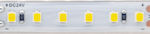 Aca Wasserdicht LED Streifen Versorgung 24V mit Natürliches Weiß Licht Länge 1m und 120 LED pro Meter SMD2835