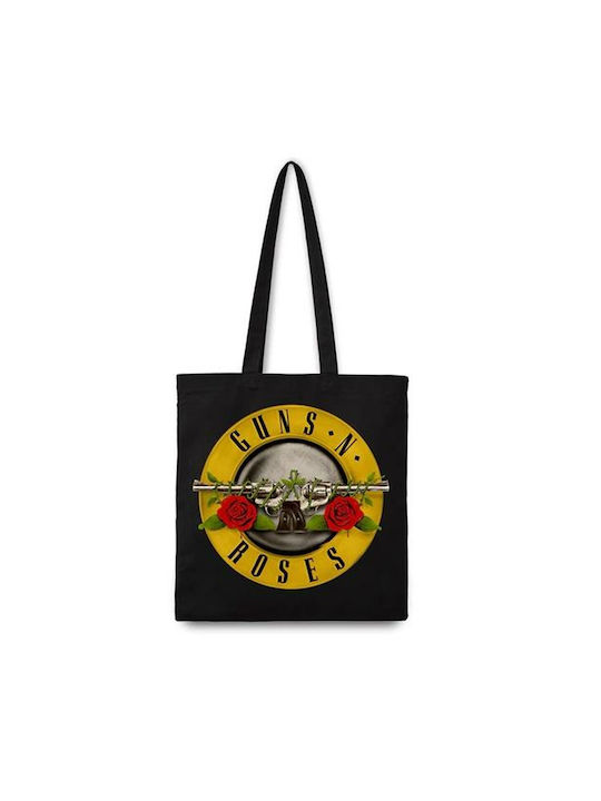 Rocksax Guns 'n' Roses Cotton Shopping Bag Black