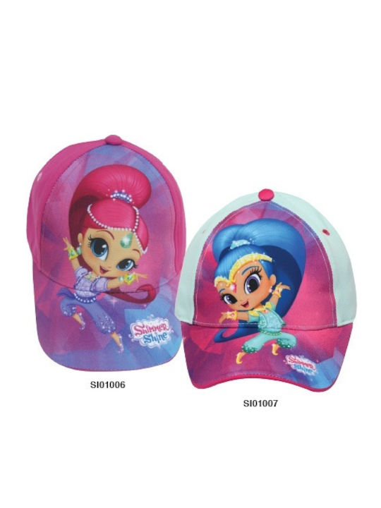 Stamion Kids' Hat Jockey Fabric Shimmer Shine Pink