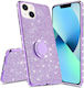 XCase Diamond Umschlag Rückseite Lila (iPhone 13 Mini)