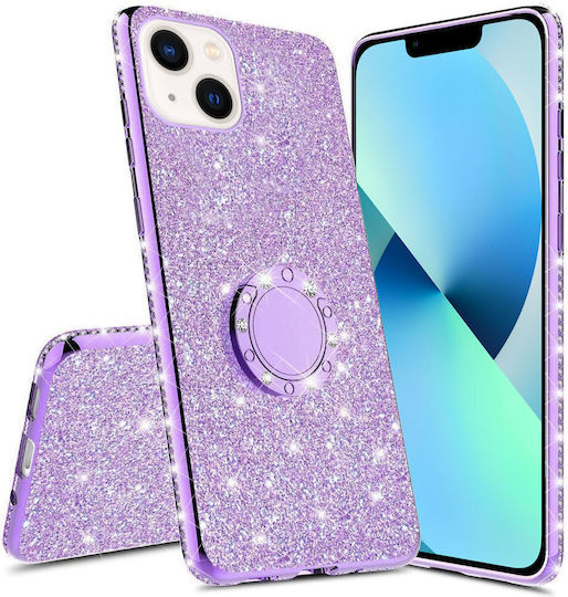 XCase Diamond Umschlag Rückseite Lila (iPhone 13 Mini)