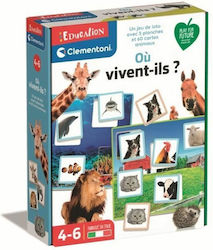 Clementoni Où Vivent-ils? Educational Toy Knowledge for 4-6 Years Old