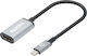 Manhattan Μετατροπέας USB-C male σε HDMI female Ασημί 1τμχ 153706