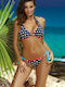 Marko Underwire Bikini Set Bra & Slip Bottom Navy Blue