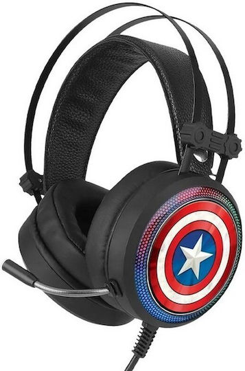 ERT Group Captain America Over Ear Gaming Headset με σύνδεση USB