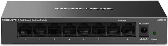 Mercusys MS108GS v1 Negestionat L2 Switch cu 8 Porturi Gigabit (1Gbps) Ethernet