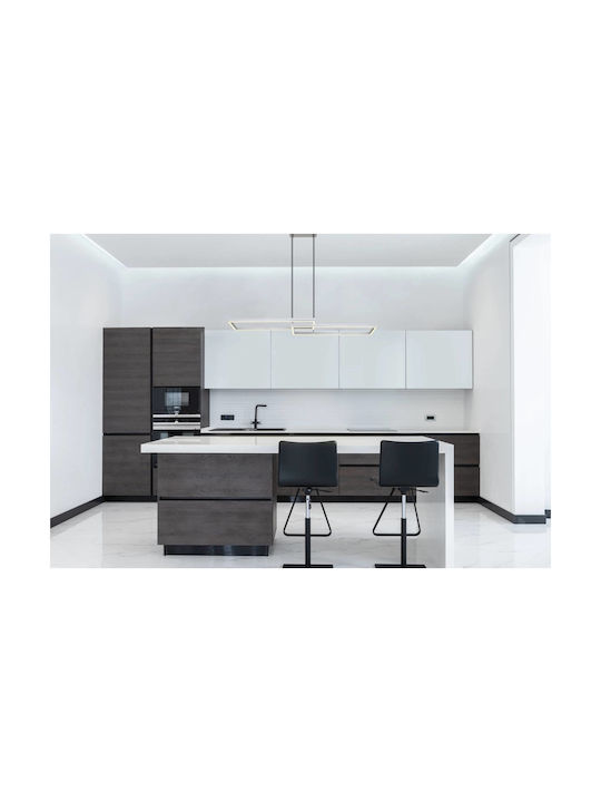 Globo Lighting Κρεμαστό Φωτιστικό Ασημί LED με Πολύχρωμο RGB Φωτισμό