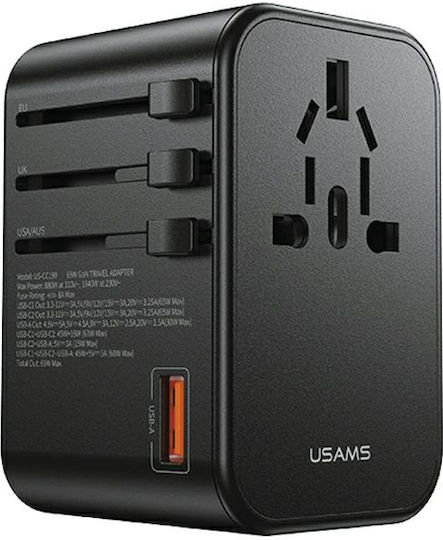Usams T62 to Universal Plug Adapter