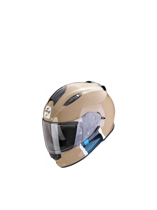 Scorpion Exo 491 Code Sand Blue Cască Moto Față...