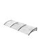 Outsunny Polycarbonat Kapuzinerdach P122xB89cm