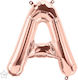 Luftballon Folie Buchstabe Α Rose Gold Mini A 41cm
