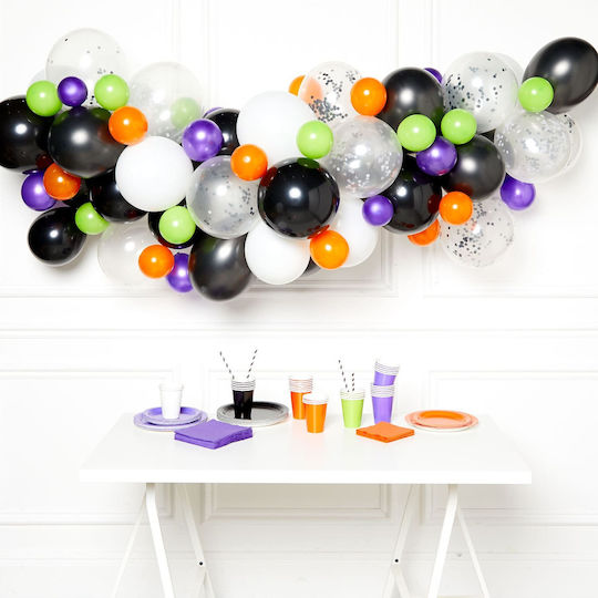 Σύνθεση με 70 Μπαλόνια Halloween Πορτοκαλί Organic Diy