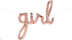 Balloon Foil Letter Rose Gold Script