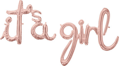 Ballon Folie Buchstabe Rose Gold Script