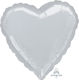 Ballon Folie Jumbo Herz Silber 81cm