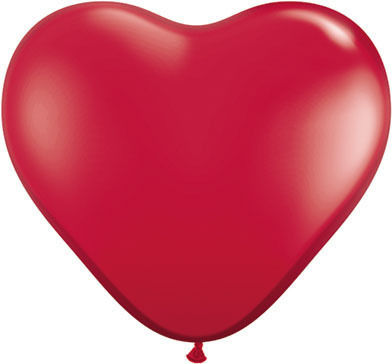 Σετ 100 Μπαλόνια Latex Κόκκινα Καρδιές