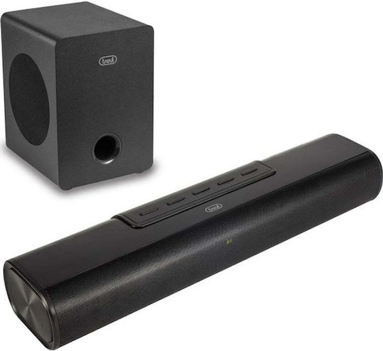 Trevi SB 8380 SW Саундбар 2.1 Bluetooth и HDMI 90W с Безжичен Субуфер и Дистанционно Черен