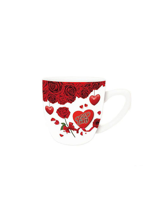 Love Σχέδιο Mug Ceramic Pink 1pcs