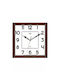 Virtime Ρολόι Τοίχου Ξύλινο Καφέ 25x25cm