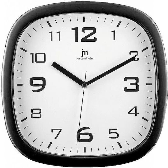 Justaminute Wanduhr Schwarz