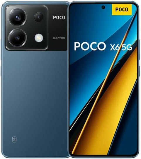 Xiaomi Poco X6 5G Dual SIM (8/256GB) Μπλε