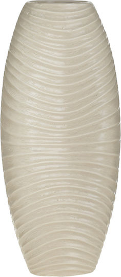 Inart Vază Decorativă Ceramică Cream 18x9x40cm 1buc