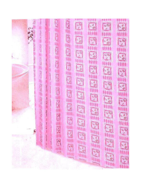 Shower Curtain Fabric 180x180cm Pink