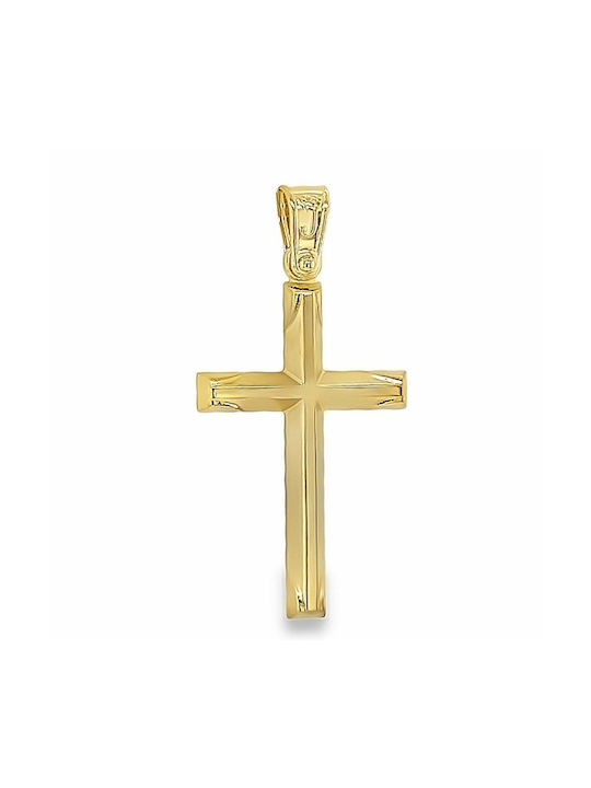 Xryseio Damen Gold Kreuz 14K