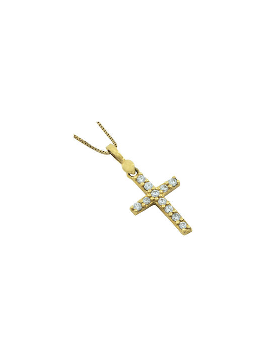 Women's Gold Cross 14K with Chain