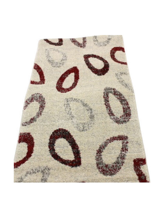 Bowen Rug Rectangular Cream/red