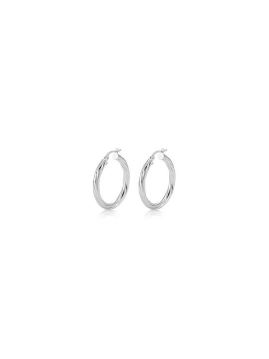 Guess Hoops I Did It Again Earrings Hoops made of Steel with Stones