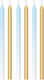 Amscan Birthday Candle in Light Blue Color 6pcs 7.5ΕΚ