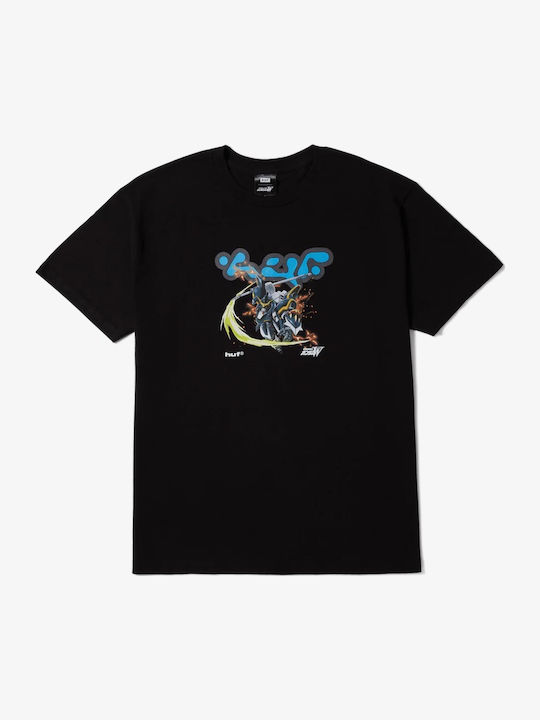 HUF Deathscythe T-shirt Schwarz Baumwolle HUF Deathscythe T-shirt Schwarz Baumwolle