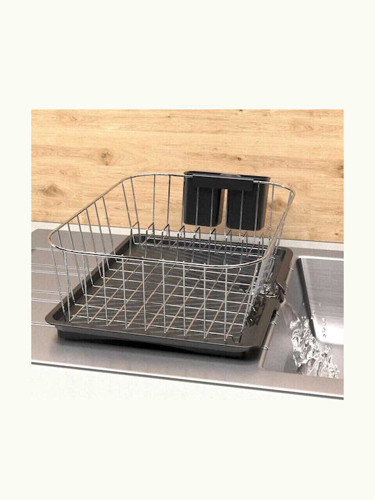 Tekno-Tel Sink Strainer Inox Black 45x31x15cm