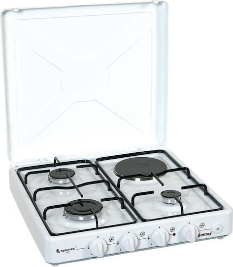 Neta Sunfire 3004C Επιτραπέζια Εστία Υγραερίου με 4 Εστίες Λευκή